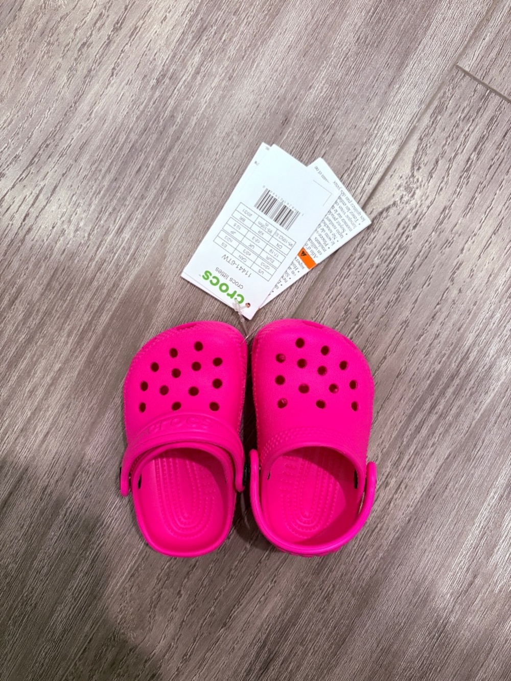 Infant croc little clog